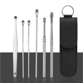 Stainless Steel Ear Wax Removal Kit, 6 Pieces