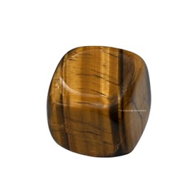 1 oz Tiger Eye Crystal Tumbled Stones Polished Rocks - Natural Gem Stones for Healing - DIY Crystals for Protection