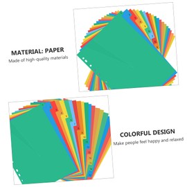 PLAFOPE Divisores De Páginas De Plástico Colorido De Páginas Separadores De Archivos Para Organización Y Clasificación Para Cuadernos Y Carpetas