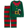 Carter's Boy Christmas 2-Piece Fleece Pjs, Elf/Green/Red, 7
