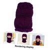 Mikinona Warm Woolen Hat Knitted Scarf Hooded Beanie for Adults