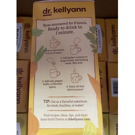 SLIM Collagen Broth Dr. Kellyann Bone Broth Packets, 7 Servings Chicken. Exp2026