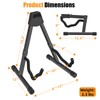 GLEAM Adjustable Folding Guitar Stand, A-shape, Fully Assembled - For