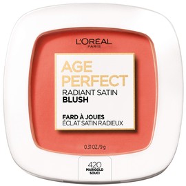 L’Oréal Paris Age Perfect Radiant Satin Blush with Camellia Oil, Marigold