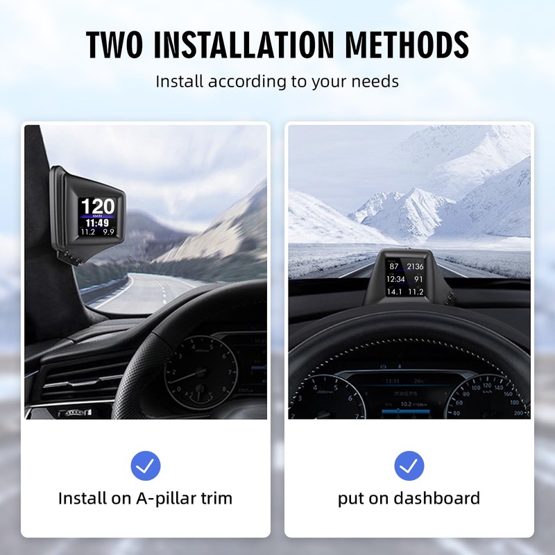OBD2 Digital Speedometer Heads Up Display for Car OBD2 &