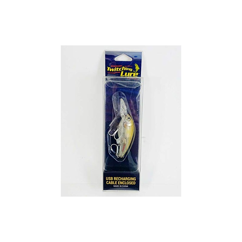 Rechargeable Flashing LED Vibra Fishing Lures Prawn Baits Crankbait Baby