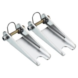 PATIKIL 64 mm Pack of 2 Hook Safety Lock Metal Pendant Coupling Receiver Replacement for Clevis Hook System Silver