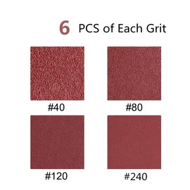Taokyid 24 PCS 3x24 Sanding Belts, Sandpaper for 3 x 24 Inch Belt Sander,6 Each of 40 80 120 240 Grits