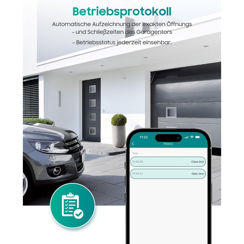 Yomogi WiFi Garage Door Opener Compatible with Alexa Google Home,