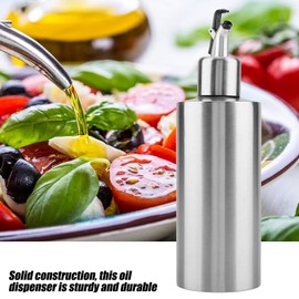Botella de Aceite de Acero Inoxidable - Dispensador de Salsa de Vinagre 550 Ml - Contenedor de Aceite de Oliva - Lata de Aceite Portátil Para Cocinar - Suministros de Cocina Para El Hogar(B)
