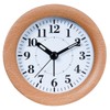 UberDeco 4 inch solid wood mantel alarm clock, nature wooden