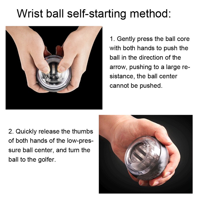 Wrist Training Ball Gyroscopic Hand Arm Muscle Power Force Strength