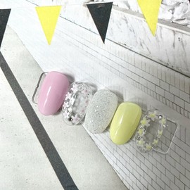 ˡᴬᴺᵀᶤˡ [Swa Stone] Spring flower handmade nail tip - short nose pin / ˡᴬᴺᵀᶤˡ [스와 스톤] 봄꽃 수제네일 팁 - 숏코핀