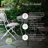 Sunniland Patio 1-1/2" Deluxe Wrought Iron Chair Glides, Protect Your