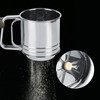 Flour Sifter Stainless Steel Handheld Manual Sieve Strainer Kitchen Baking