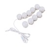 LED Vanity Lights with 10 Dimmable Bulbs USB Adjustable Color
