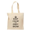 TOOLOUD Keep Calm and Obey Mom Grocery Tote Bag -