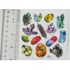Violette Stickers - MINERALS - 4x4 Square Sheet of Stickers