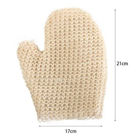 Natural Sisal Bath Glove for Shower, Body Deep Cleaning Bath Glove for Women and Men, Bathing Cleaning Tool for Spa Massage Body Scrubs