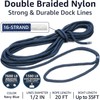 PACTHSD 1/2" x 20' Dock Lines, 2 Pack Double Braid