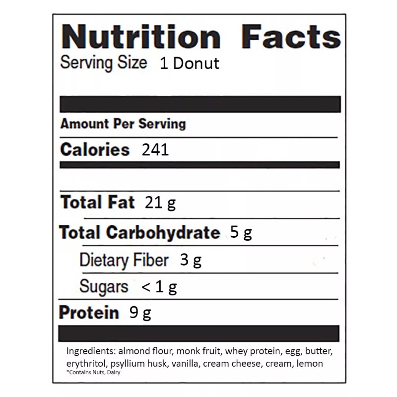 CRAVE KETO KITCHEN **GLUTEN FREE & KETO CHOCOLATE DONUTS- Crave