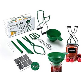 Canning Kit, Canning Supplies for 37 PCS Kitchen, Durable and Comfortable PP + Stainless Steel Material, Non-Slip and Easy to Control When in Use, A Good Set of Canning Accessories Equipment.