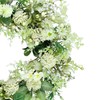 CC Christmas Decor Echinops and Daisy Artificial Spring Floral Wreath