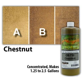 Concrete Resurrection Professional Easy to Apply Water Based Concrete Stain - Chestnut