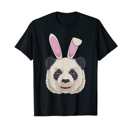 Funny Easter Bunny Panda Bear T Shirt Cute Rabbit Ears Gift