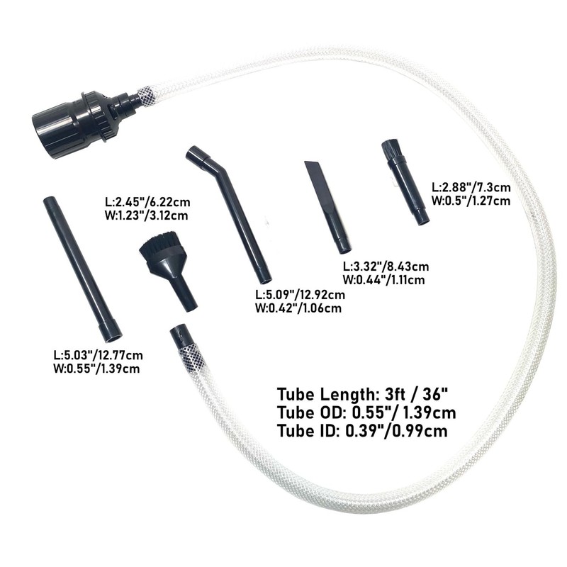 MaximalPower Mini/Micro Vacuum Attachment Tools 9-PC Cleaning & Detailing Kit