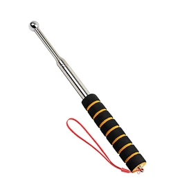 130cm/51Inch Hollowing Drum Hammer Sound Detection Folding Stick, Thickened Telescopic Rod Pointer for House Decoration Inspection (Orange)