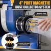 Saillong 4 Inch Magnetic Dust Collection Starter Kit with 9.85