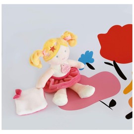 Doudou et Compagnie Les Demoiselles Swing DC3679 Fabric Doll 21 cm