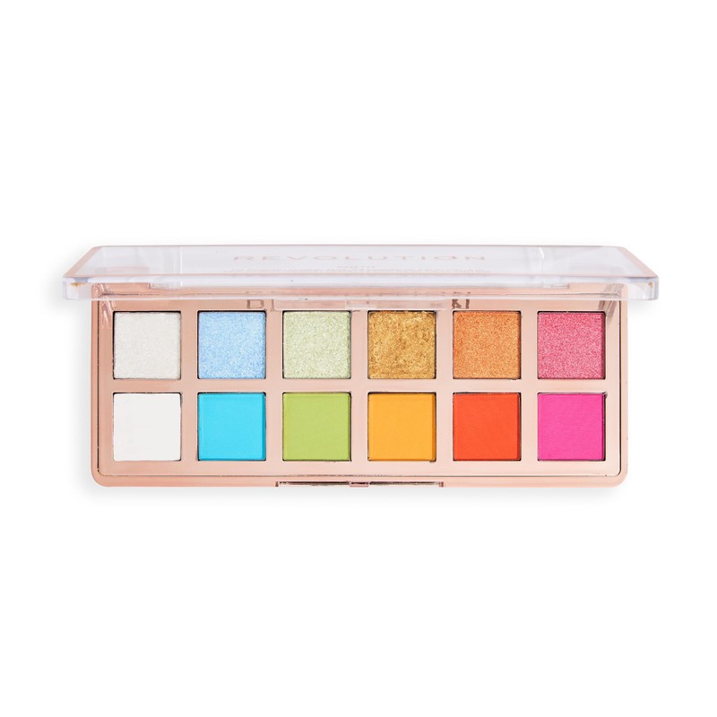 Revolution, The Vibrant Icon Brights Palette, 12 Tonalità di Make-Up