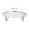 uxcell Stainless Steel Steamer Rack with Stand, 7.9 Inches Pot
