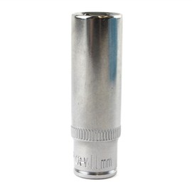 11mm 1/4" Drive Double Deep Metric Socket Single Hex / 6 Sided Bergen