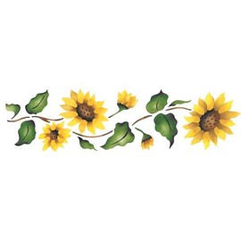 Designer Stencils Sunflower Wall Stencil SKU #926