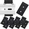 Hicarer 10 Pcs Din Rail Mount Clip 1.08 Inches Width