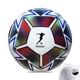 SQUAD.Football Professional Training Footballs,Sports training Football Size 5 for indoor,outdoor,Home Use & Clubs,Retains Shape Football Training Equipment