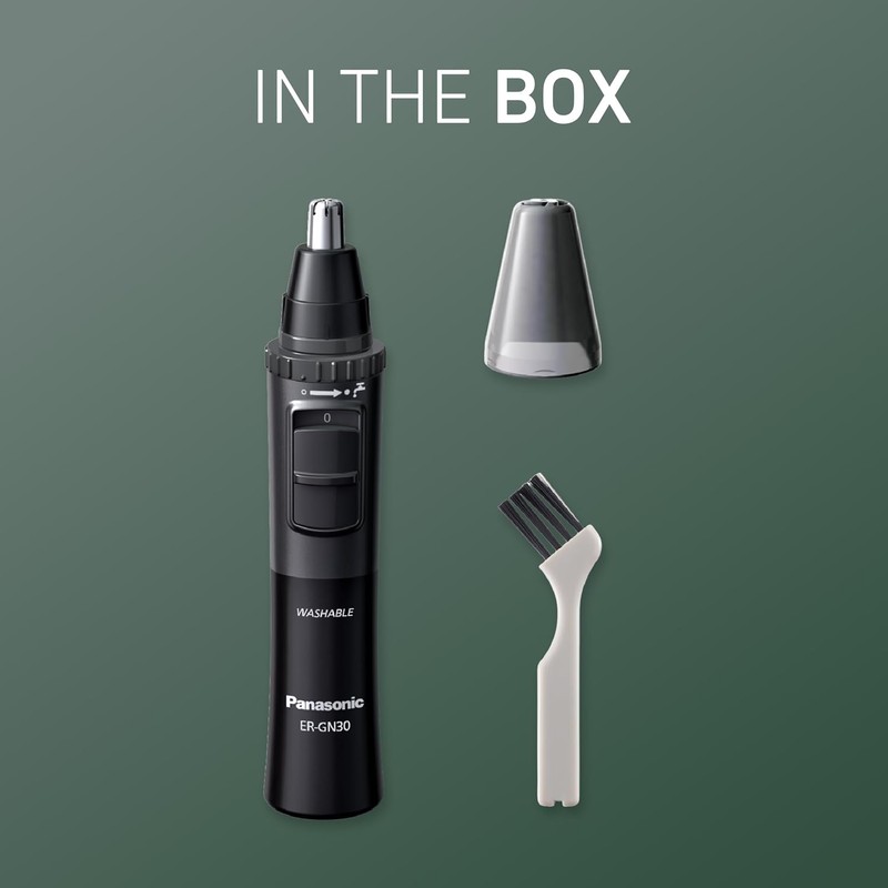 Panasonic Men’s Ear and Nose Hair Trimmer, Wet Dry Hypoallergenic