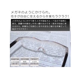 Magnification 1.6x Ultra-Lightweight (1.1 oz (30 g) Glasses-Type Magnifying Magnifying Magnifier