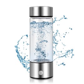 HIULLEN Wasserstoff Generator, Tragbar Reiches Ionisator, 420ML Hydrogen Water Bottle, USB Wiederaufladbar Wasserstoff Wasserflasche,Pem Technologie Hydrogen Wasserstoffreiche Generator für Heimreisen