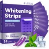 7 Pares 14 Unidades,Purple Teeth Whitening Strips, Tiras Blanqueadoras De