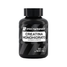 PROWINNER  80 Cápsulas de Creatina Monohidrato 100 Pura, Suplemento Alimenticio, 2.8g de Creatina por Porción, Antes y Después del Entrenamiento, 80  