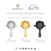 Homestia Hawthorne Strainer with Star Pattern Stainless Steel 4 Prongs