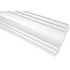 Grand Decor Stucco Moulding Ceiling Modern, PU Hard Foam, White,