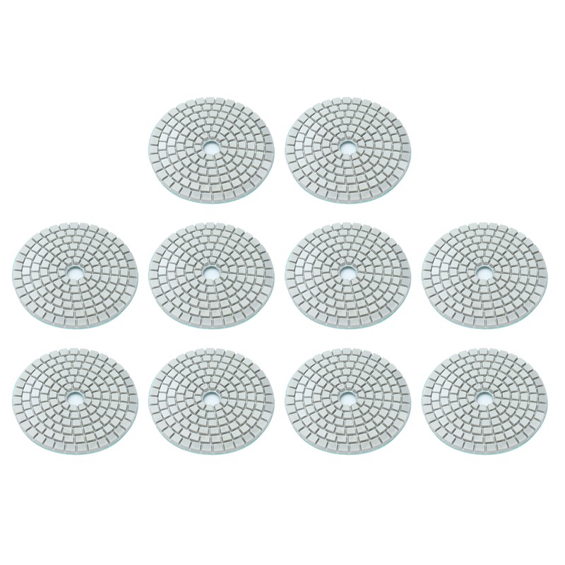 10Pcs 3in Diamond Wet Polishing Pad Soft Grinding Discs Polisher