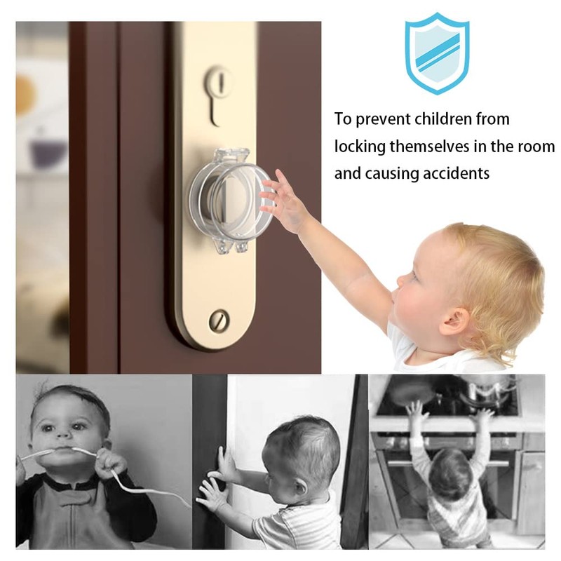 2 Pack Door Safety Deadbolt Lock for Kids,Child Proof Deadbolt
