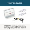 Etymotic ER20 ETY Earplugs - Standard Size, Clear - High-Fidelity