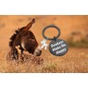 HOLLP Donkeys Lovers Gift Donkeys Make Me Happy Keychain Donkey